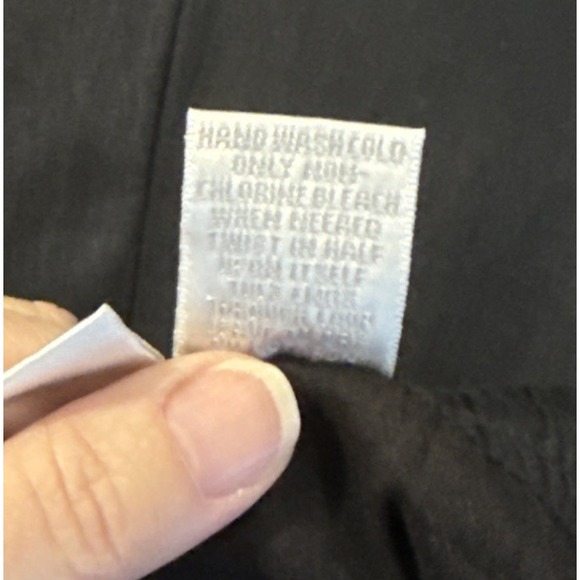 Soft Surroundings Medium Petite Midi Skirt Floral Birds Black Drawstring Artsy - Picture 9 of 10